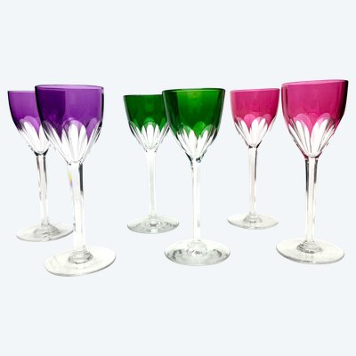 Baccarat - Suite Of 6 Wine Glasses Genova Model