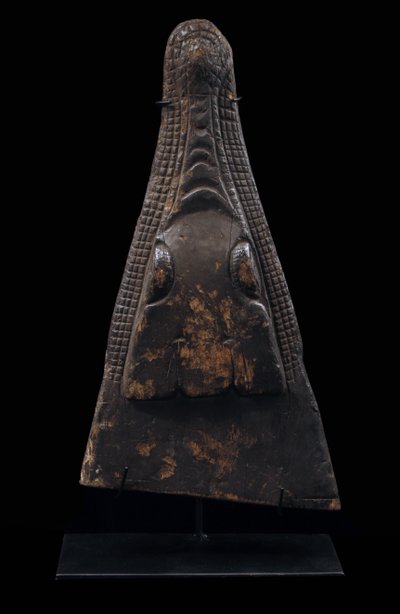 Bug eines Einbaum, ozeanische Kunst, Stammeskunst, Sepik-Skulptur, Papua-Neuguinea, Ozeanien