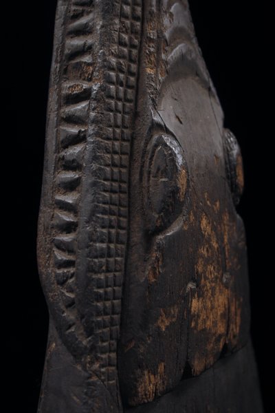 Bug eines Einbaum, ozeanische Kunst, Stammeskunst, Sepik-Skulptur, Papua-Neuguinea, Ozeanien