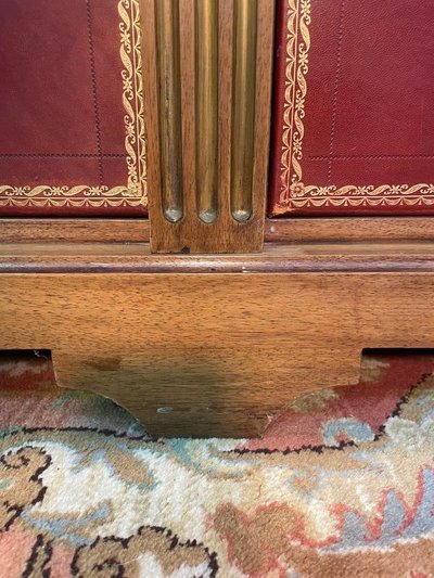 Napoleon III mahogany and marble notary cardboard