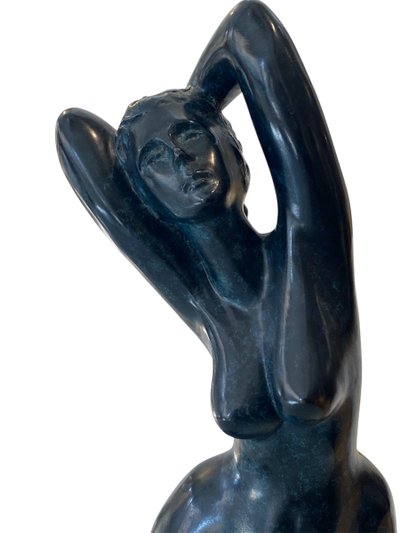 Jean LANIAU (1931) Female nude Bronze with blue patina Proof 2/8