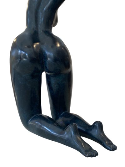 Jean LANIAU (1931) Female nude Bronze with blue patina Proof 2/8