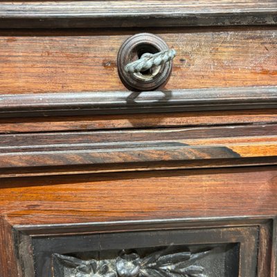 Antique pair of rosewood bedside tables