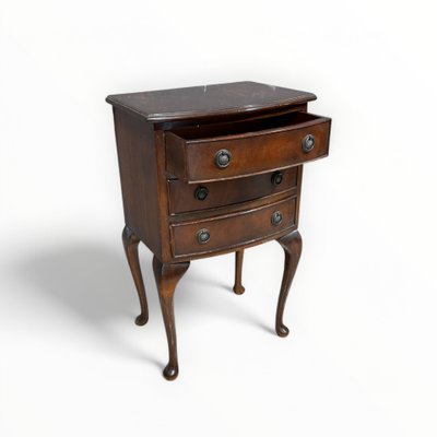 Antique Pair of Mahogany Feather Bedside Tables