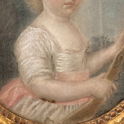 Portrait of a young girl, late 18th century