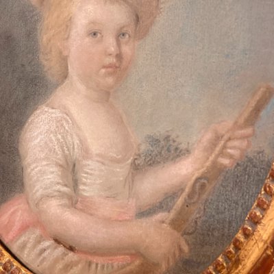 Portrait of a young girl, late 18th century