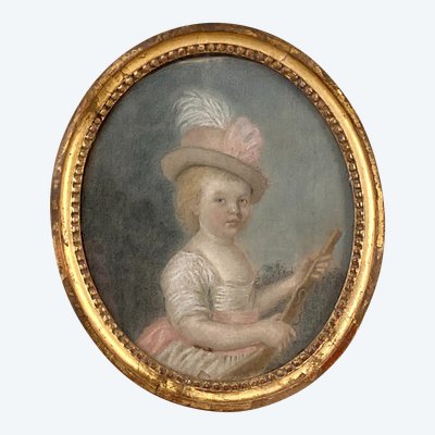 Portrait of a young girl, late 18th century