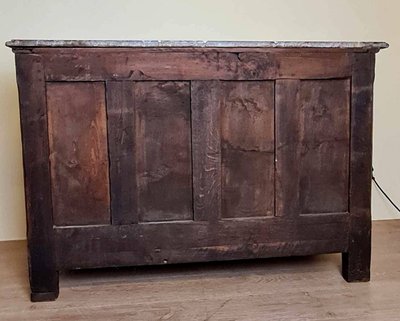 Louis XIV period Solid walnut crossbow chest of drawers