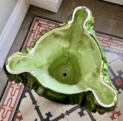 Sellette and its Art Nouveau pot cover