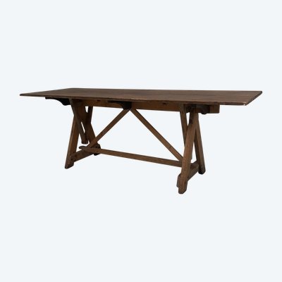 Solid spruce architect's table XX century