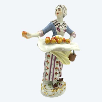 Meissen - Les Cris De Paris, Vendeuse De Fruits