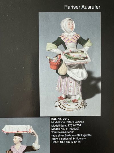 Meissen - Les Cris De Paris, Vendeuse De Poisson (Fischverkäuferin)