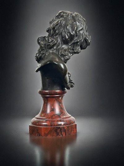 PATINATED BRONZE SIGNED "A.INJALBERT 1845-1933" AND STAMPED BY THE FOUNDRY SIOT PARIS