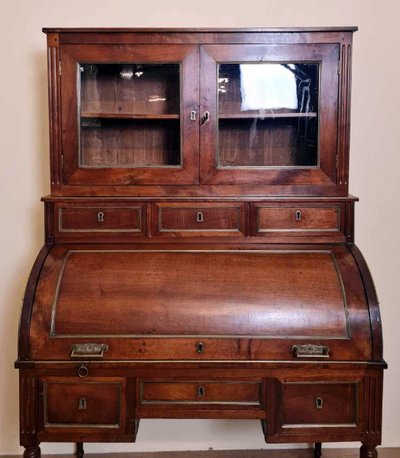 Louis XVI Period Solid Cuban Mahogany Cylinder Desk Circa 1760