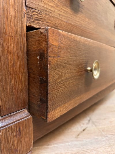 Blond Solid Oak Directoire Period Chest of Drawers