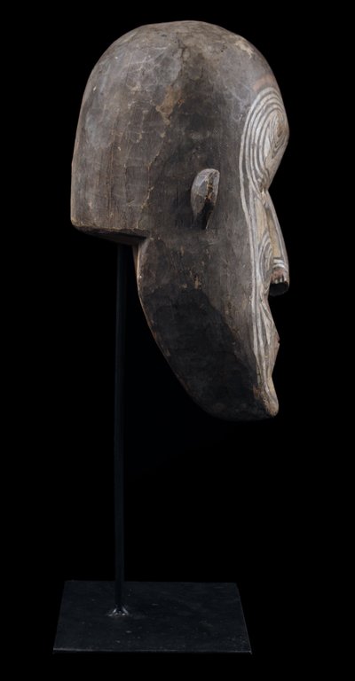 Iatmul wooden head, Oceanian art, tribal art, Papua New Guinea, Oceania