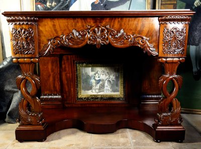 Cuban mahogany Dolphin wedding console table