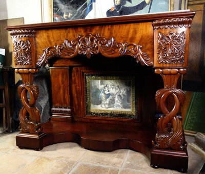 Cuban mahogany Dolphin wedding console table