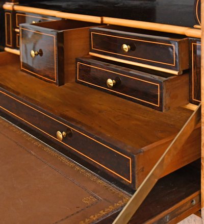 Restoration-period secretary in burrwood veneer