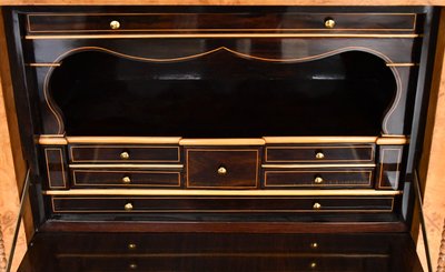 Restoration-period secretary in burrwood veneer