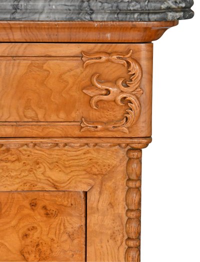 Restoration-period secretary in burrwood veneer