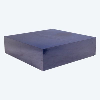 Maison Jansen. Square blue coffee table. Circa 1970. LS6179406G