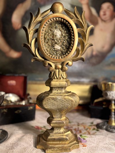 Monstrance Reliquary of Saints Maur and Andrew - Late 18th century