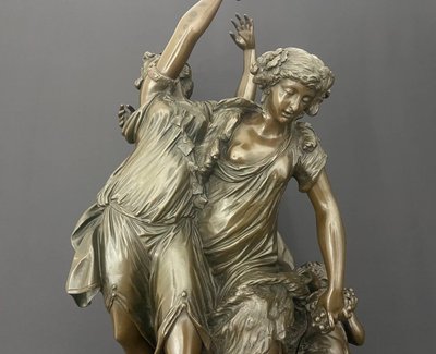 Bronze Statue after Clodion (1738-1814, Paris), Claude Michel.