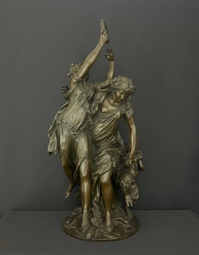 Bronze Statue after Clodion (1738-1814, Paris), Claude Michel.