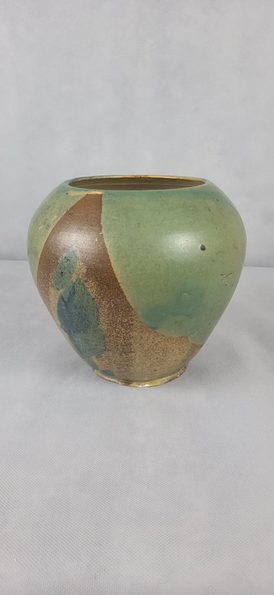 Lucien Arnaud Puisaye stoneware vase 1920s