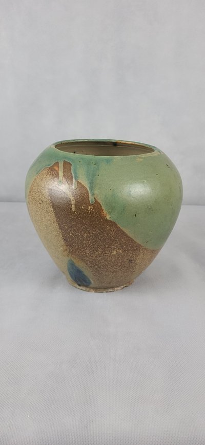 Lucien Arnaud Puisaye stoneware vase 1920s