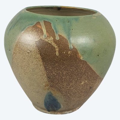 Lucien Arnaud Puisaye stoneware vase 1920s