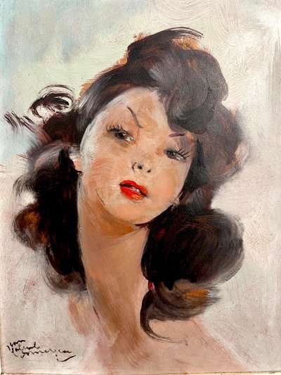 Painting by Jean Gabriel Domergue (1889-1962)