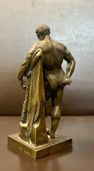 Small Bronze Edition of the Farnese Hercules, 19th Century