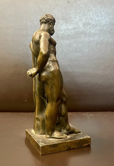 Small Bronze Edition of the Farnese Hercules, 19th Century