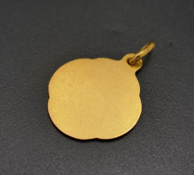 Angel Medal, 18 Carat Yellow Gold.