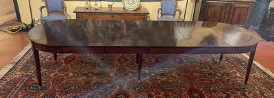 Louis XVI Mahogany Dining Table