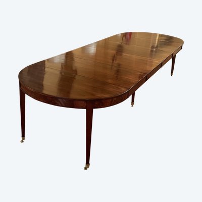 Louis XVI Mahogany Dining Table