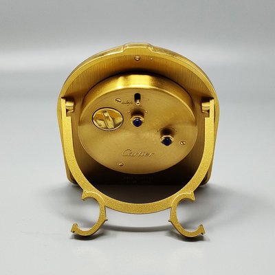 1980s Gorgeous Cartier Romane Alarm Clock Pendulette. Made in Swiss