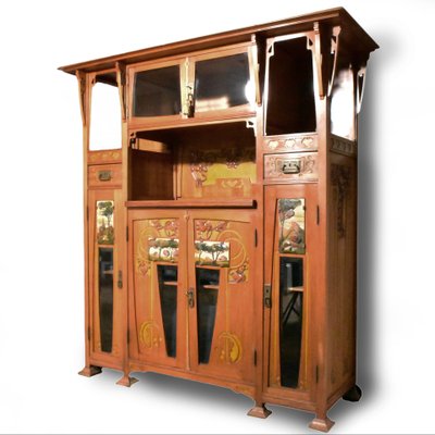 Raimondo D 'Aronco inspired Italian Art Nouveau Credenza