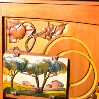 Raimondo D 'Aronco inspired Italian Art Nouveau Credenza