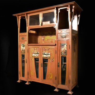 Raimondo D 'Aronco inspired Italian Art Nouveau Credenza