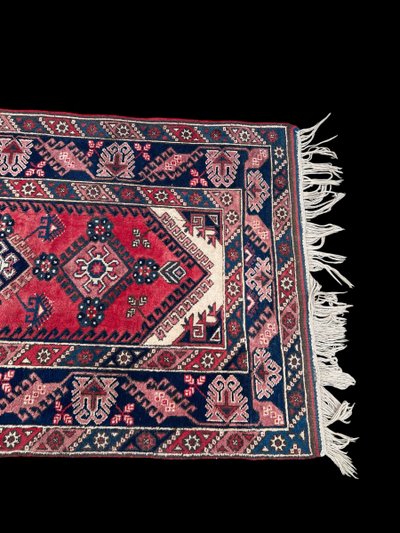 TURKISH HANDMADE KNOTTED WOOL RUG 210CM X 116CM