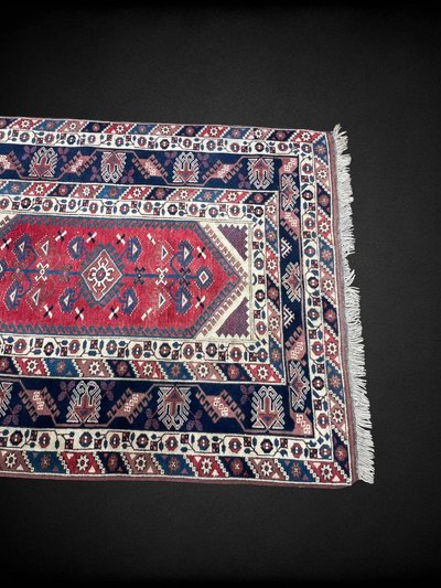 TURKISH HANDMADE KNOTTED WOOL RUG 220CM X 162CM