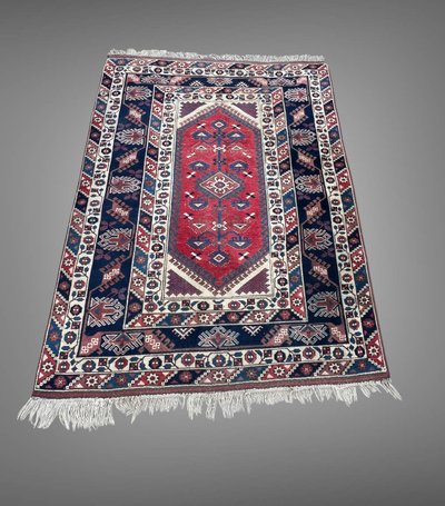 TURKISH HANDMADE KNOTTED WOOL RUG 220CM X 162CM