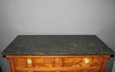 Empire Chest of Drawers in Walnut 19th Century