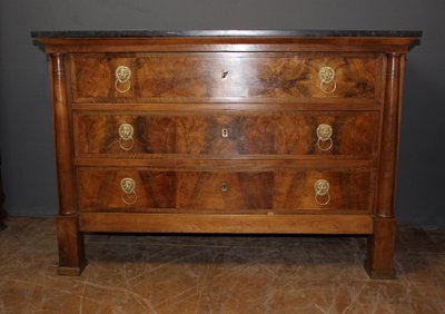 Empire Chest of Drawers in Walnut 19th Century