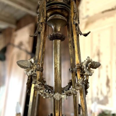 Louis XVI Bronze Chandelier