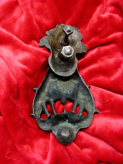 Large Door Knocker With The Medici Coat Of Arms In The Renaissance Style.