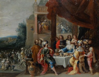 "Esther's banquet", workshop of Frans II Francken